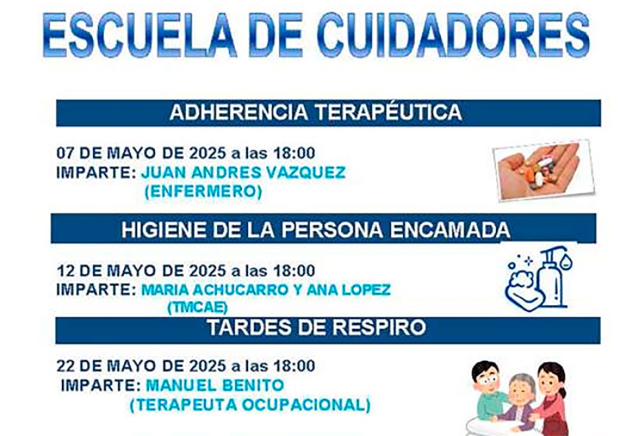 Guadarrama | El taller de Adherencia Terapéutica inicia las sesiones de mayo de la Escuela de Cuidadores del Hospital Guadarrama