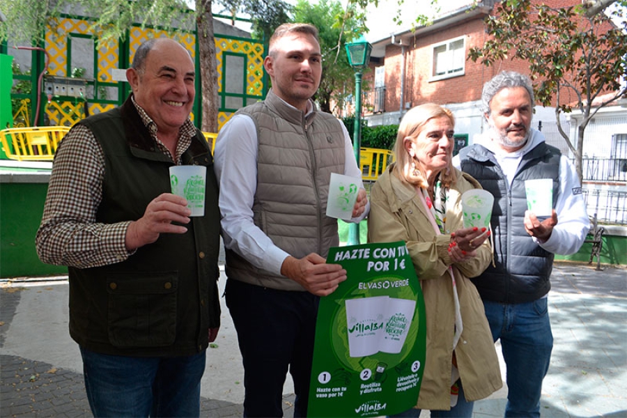 Collado Villalba | Gran éxito del proyecto de la reutilización de vasos en las fiestas de El Gorronal de Collado Villalba