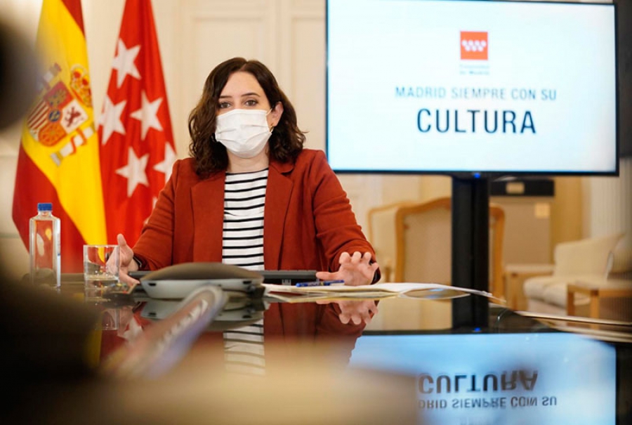 Díaz Ayuso avanza un “incremento histórico” del presupuesto para Cultura y Turismo en 2021
