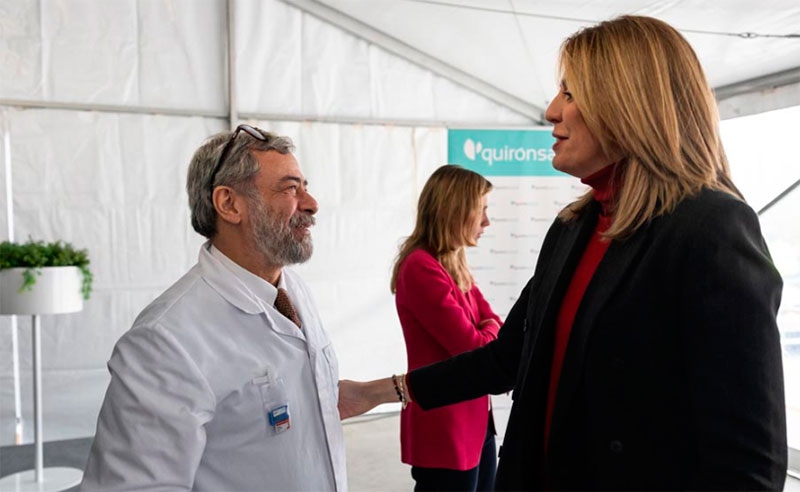 Pozuelo de Alarcón | Paloma Tejero visita el Centro de Protonterapia Quironsalud de Pozuelo en su quinto aniversario