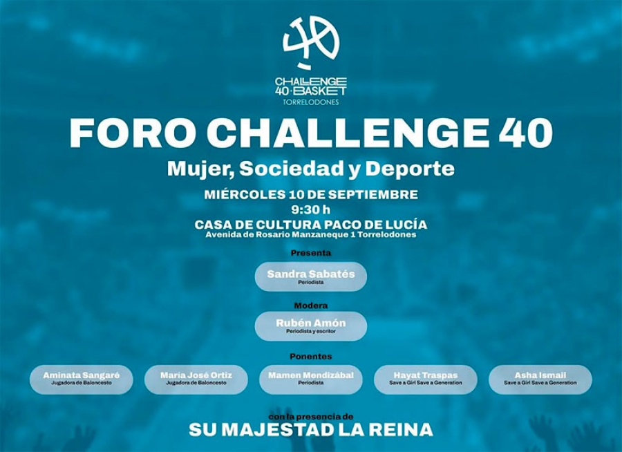 Torrelodones | S.M. La Reina asistirá al coloquio Challenge 40 Mujer, deporte y sociedad, en Torrelodones