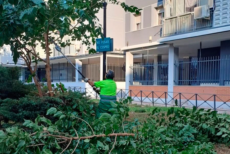 El Ayuntamiento de Humanes pone en marcha un nuevo contrato de mantenimiento de parques y zona verdes con importantes mejoras