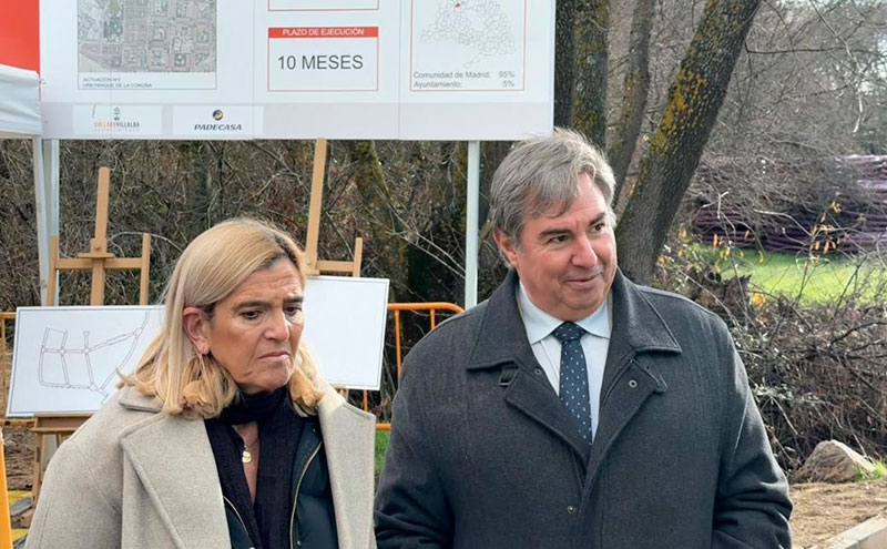 Collado Villalba | La Comunidad de Madrid invierte 2,7 millones de euros para mejorar los espacios públicos y las aceras en Collado Villalba