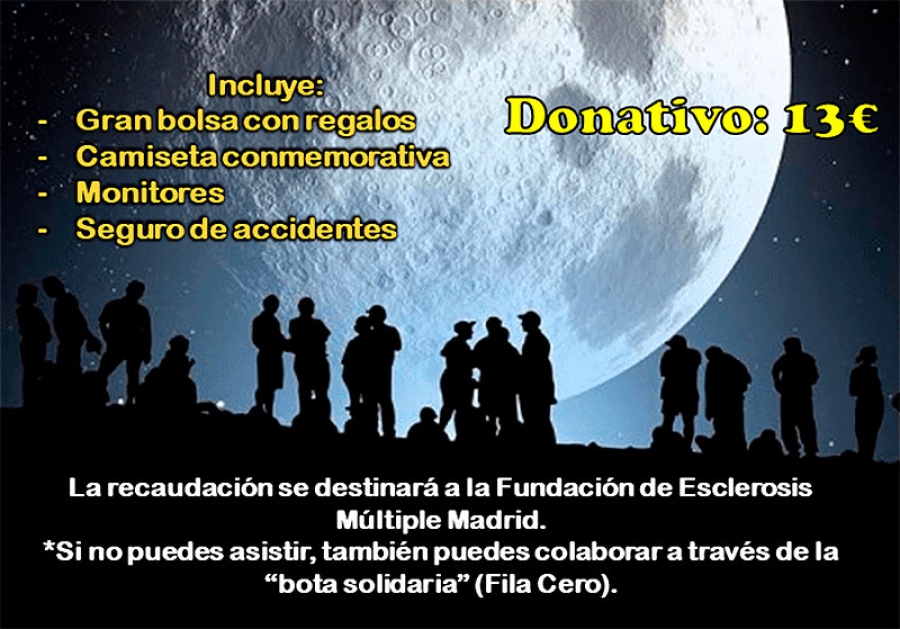 Valdemorillo | Ruta nocturna el 22 de junio en favor de los afectados por la esclerosis múltiple