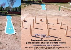 Valdemorillo | Jornada de Puertas Abiertas el sábado 24 de mayo para descubrir el juego del Bolo Palma