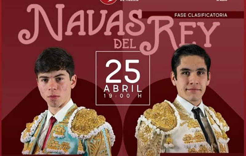 Navas del Rey | Julio Méndez vs Jairo López en la novillada con picadores el 25 de abril en Navas del Rey