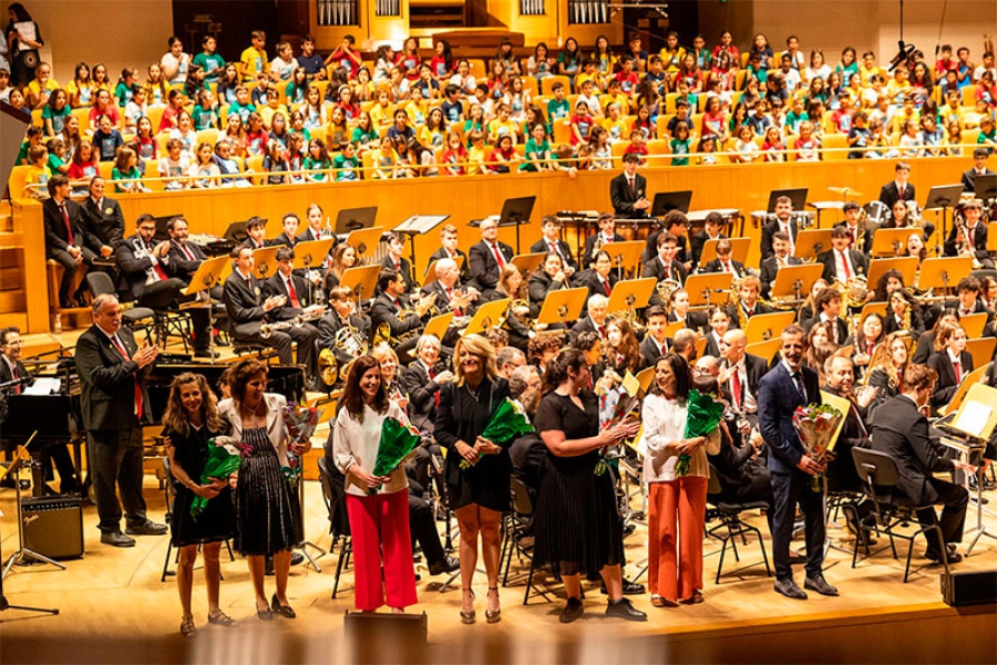 Pozuelo de Alarcón | Cerca de 400 escolares cantaron junto a la Lira en el Auditorio Nacional es su concierto Pozuelo Canta