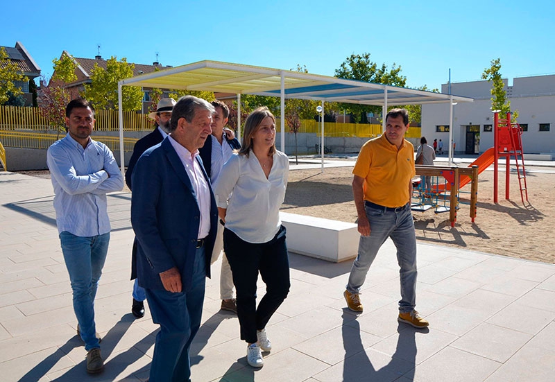 Villanueva de la Cañada | El alcalde, Luis Partida, visitó las obras de adecuación al Colegio Padre Garralda