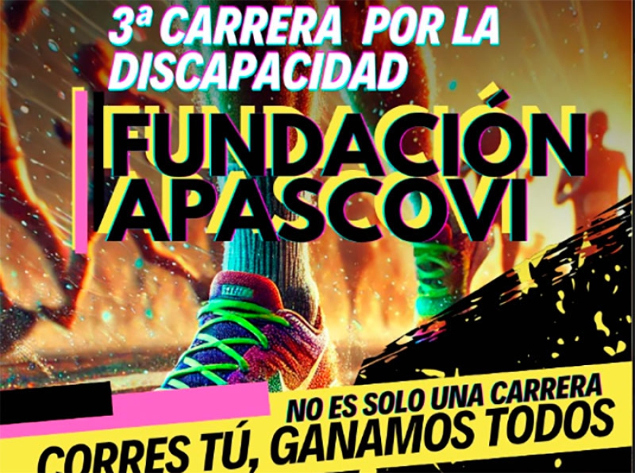 Collado Villalba | Abiertas las inscripciones para participar en la ‘III Carrera por la Discapacidad de la Fundación APASCOVI’