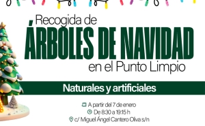 Boadilla del Monte | Los árboles de Navidad que se retiren se pueden depositar a partir de hoy en el Punto Limpio