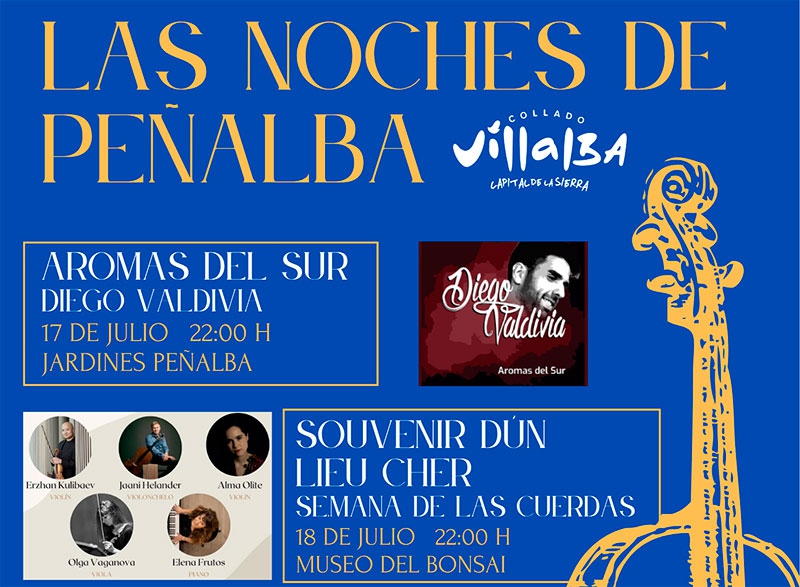 Collado Villalba | Del 17 al 20 de julio, conciertos al aire libre en Collado Villalba, dentro del ciclo ‘Las noches de Peñalba’