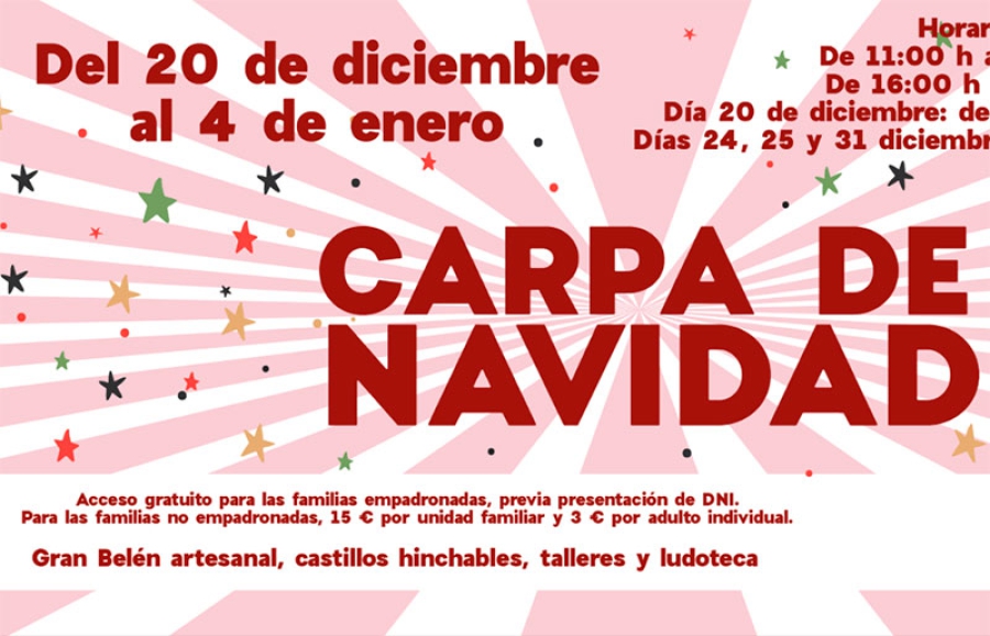 Boadilla del Monte |  La Carpa de Navidad abrirá esta tarde hasta el próximo 4 de enero