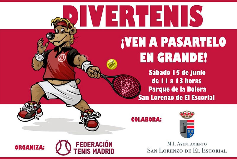 San Lorenzo de El Escorial | Este sábado, “Divertenis”, una mañana de tenis familiar en el recinto de El Parque