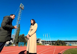 Majadahonda | La pista de atletismo de Majadahonda renueva parte de sus focos con tecnología LED