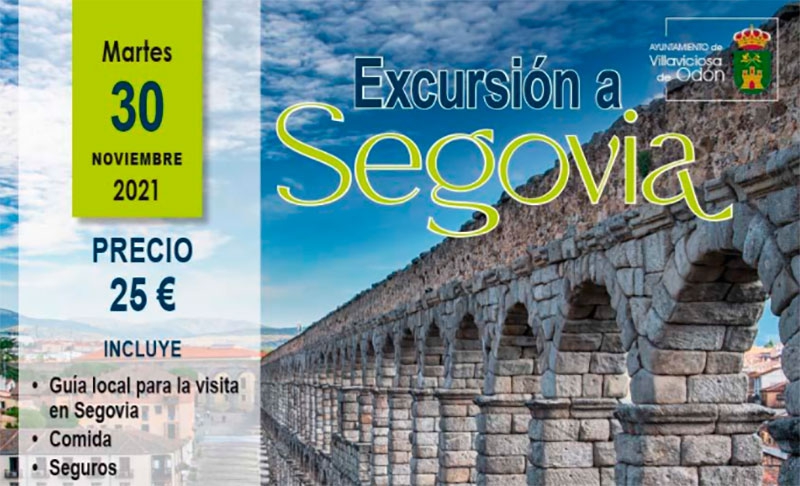 Villaviciosa de Odón | El Ayuntamiento programa una visita a Segovia para los empadronados mayores de 60 años