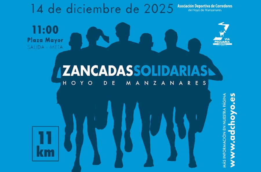 Hoyo de Manzanares | Hoyo de Manzanares celebrará la XIII carrera “Zancadas Solidarias” el 14 de diciembre