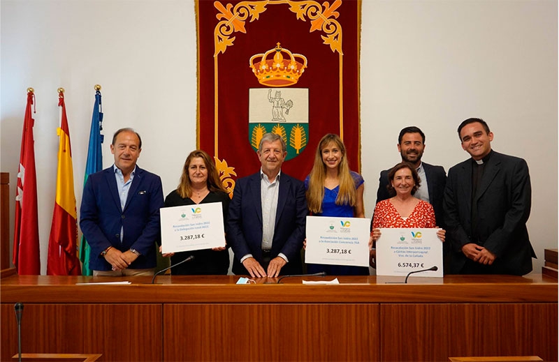 Villanueva de la Cañada | Se entregan los más de 13.000 euros recaudados en San Isidro