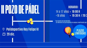 Boadilla del Monte | El polideportivo Rey Felipe VI acogerá el próximo día 29 el II Pozo de Pádel para jóvenes