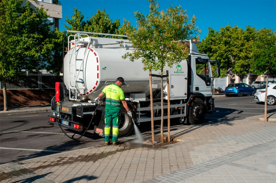 Boadilla del Monte | El Ayuntamiento refuerza el riego en verano para facilitar la supervivencia del arbolado joven