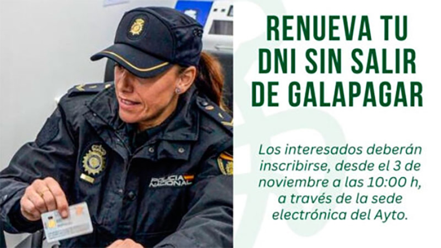 Galapagar | El próximo 12 de noviembre, 50 vecinos podrán obtener el DNI sin salir de Galapagar