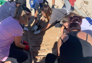 Aldea del Fresno | El Ayuntamiento organiza un plan de limpieza del río con gran participación de vecinos voluntarios en su primera jornada