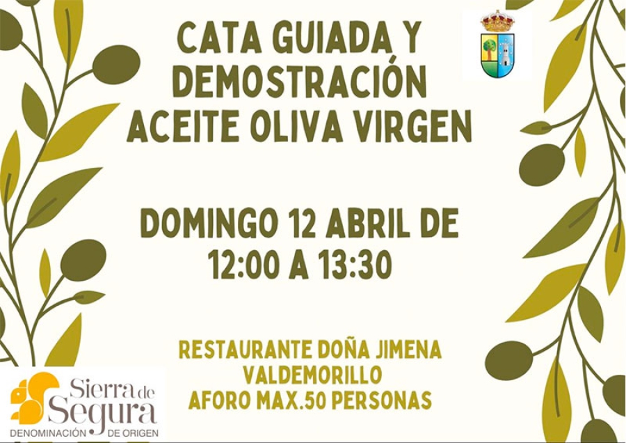 Valdemorillo | Cata guiada y demostración de aceite oliva virgen, este 12 de abril en el restaurante Doña Jimena