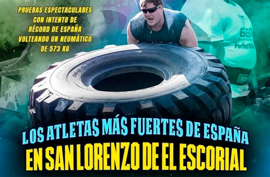 San Lorenzo de El Escorial | San Lorenzo acoge un torneo de la Liga Nacional de Fuerza con pruebas como arrastre de camión o volteo de neumático