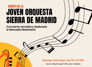 Collado Mediano | El Teatro Villa de Collado acoge el ensayo general de la obra de la Joven Orquesta Sierra de Madrid