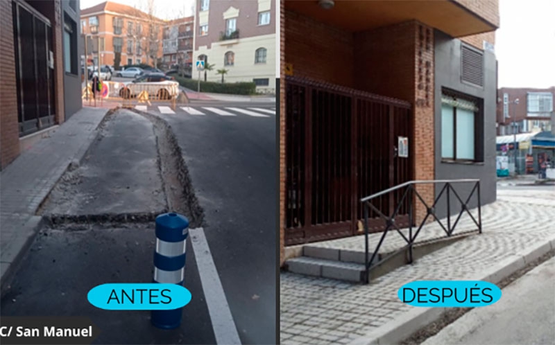 Majadahonda | Majadahonda sigue renovando sus calles: más de 168.000€ invertidos en mejorar la accesibilidad de varias vías y paseos