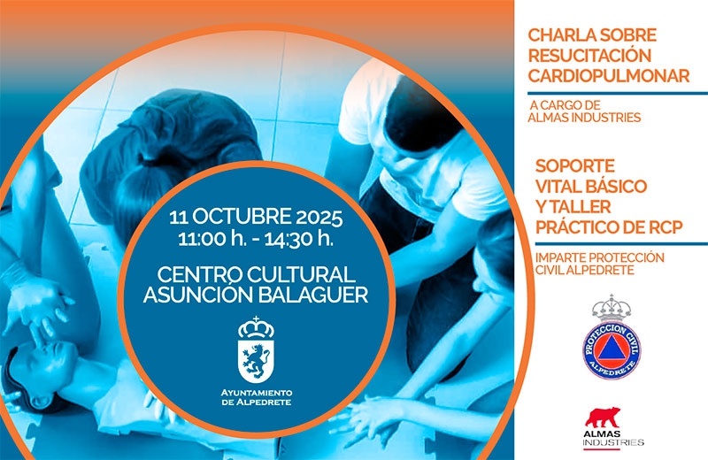 Alpedrete | Charla y taller práctico de RCP. Proyecto Municipio Cardioprotegido