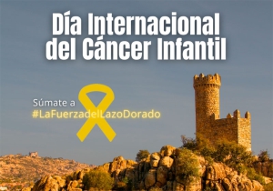 Torrelodones | La Atalaya se ilumina de dorado en apoyo a los niños que sufren cáncer infantil
