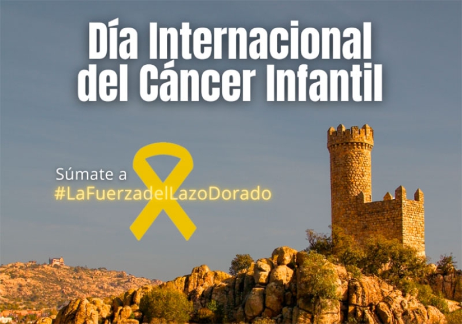 Torrelodones | La Atalaya se ilumina de dorado en apoyo a los niños que sufren cáncer infantil