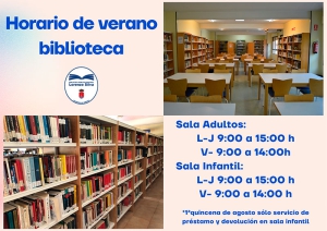 Humanes de Madrid | Horario de verano Biblioteca Municipal Lorenzo Silva