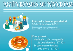 Boadilla del Monte | Los mayores de Boadilla podrán disfrutar de varias actividades durante esta Navidad