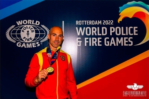 Villanueva del Pardillo | José Mateos, campeón de los Juegos Mundiales de Policías y Bomberos en Rotterdam
