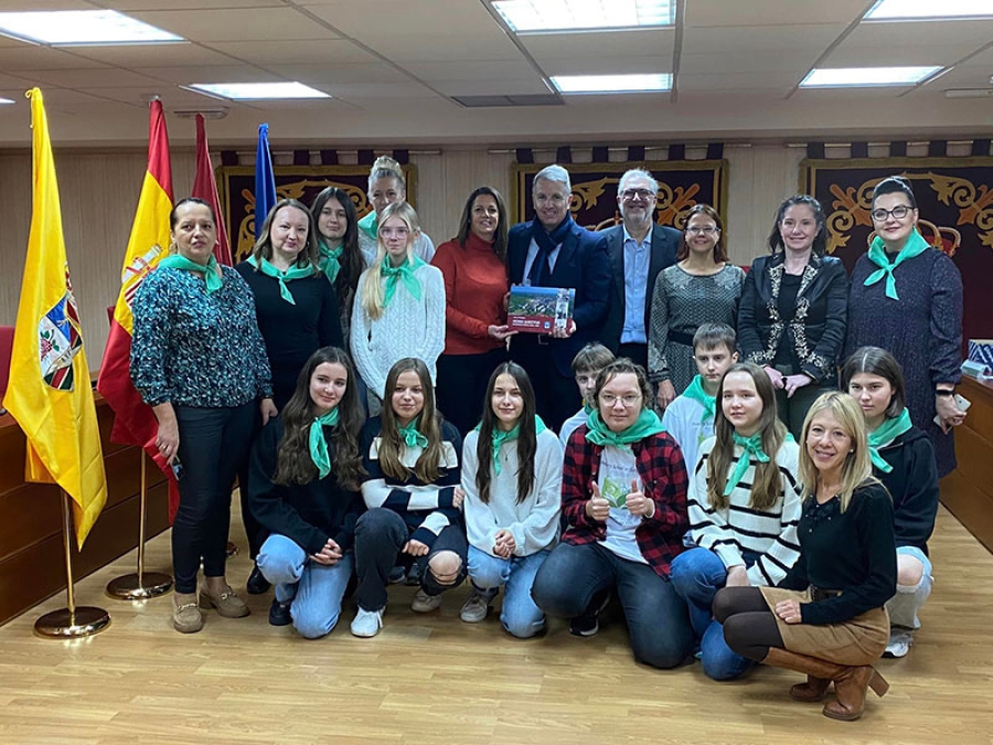 Villanueva del Pardillo | El alcalde recibe a los alumnos de Polonia del programa Erasmus
