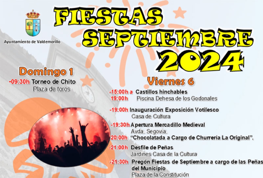 Valdemorillo | Las peñas, la calle y la participación volverán a ser las grandes protagonistas en las Fiestas de Septiembre 2024